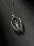 sterling silver guardian angel pendant necklace with protective wing design