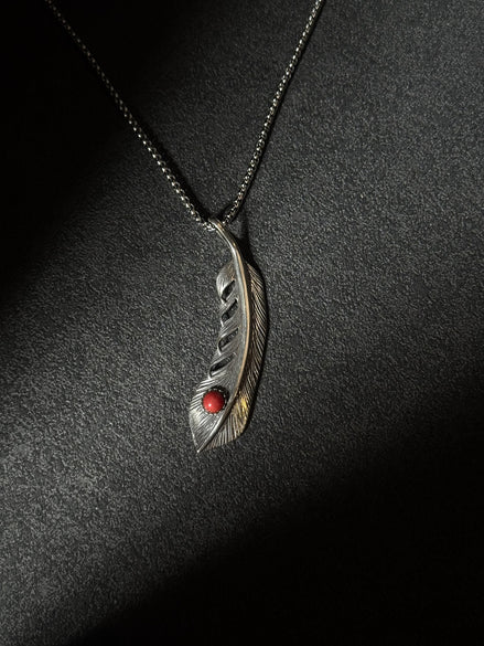 Bloody Agate Feather