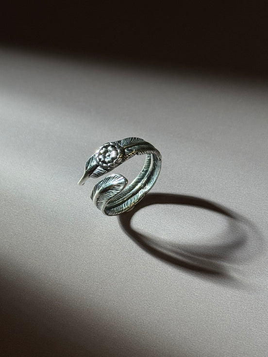 Delicate Feather Ring